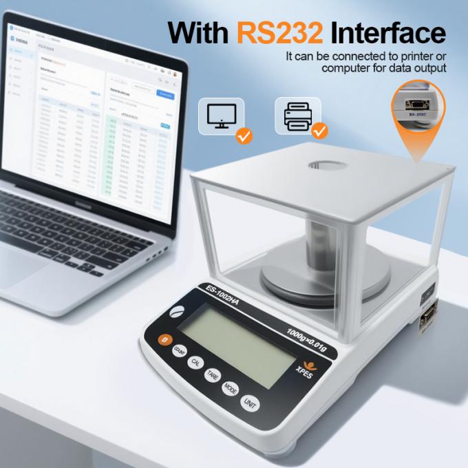 読み取れる性 0.001g 精密バランス 検査器具 分析バランス スケール ドラフシールド 1