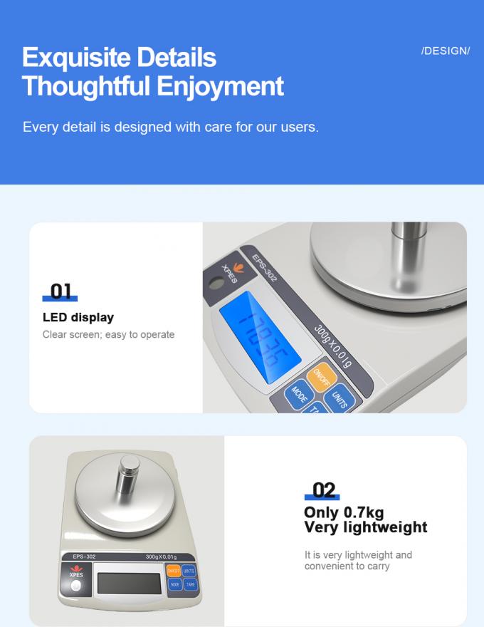 高精度デジタル電子バランス 宝石,ハーブ,ハードウェア &yen; 0.01g/0.1g 正確さ 1