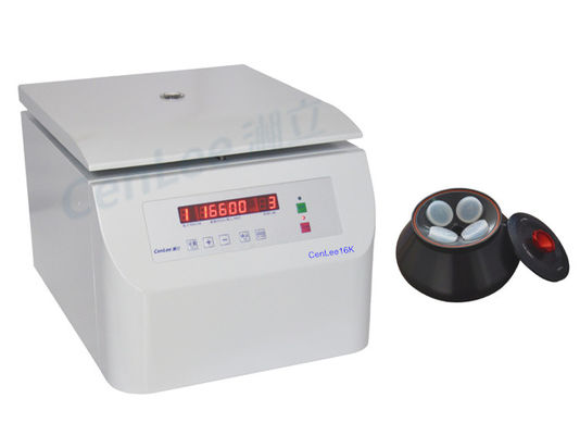 良い価格 16600RPM LED表示固定角度の回転子の遠心分離機ベンチトップ高速21532RCF オンライン